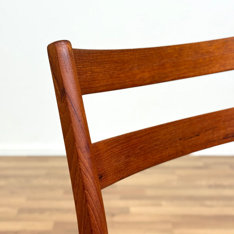 Set of 4 dining chairs in solid teak, 1950s-60s, Sweden - Beyo Vintage