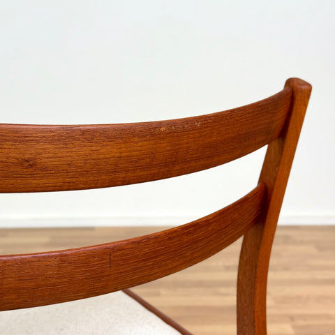 Set of 4 dining chairs in solid teak, 1950s-60s, Sweden - Beyo Vintage