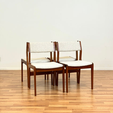 Set of 4 dining chairs in teak, 1950s-60s, Denmark