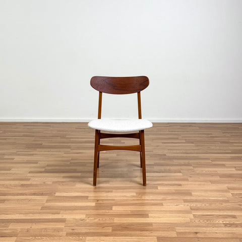 Set of 4 dining chairs in teak and beech, 1960s, Denmark - Beyo Vintage