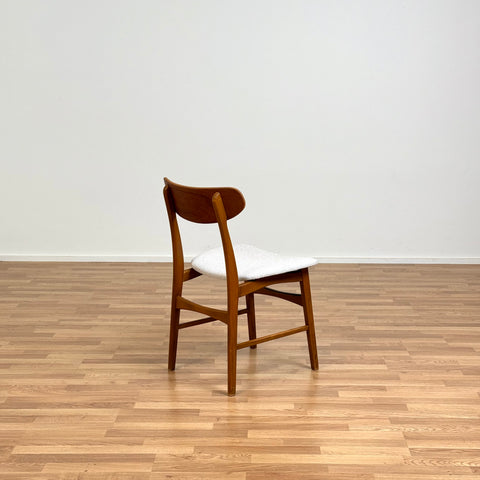 Set of 4 dining chairs in teak and beech, 1960s, Denmark - Beyo Vintage
