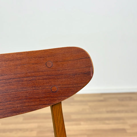 Set of 4 dining chairs in teak and beech, 1960s, Denmark - Beyo Vintage