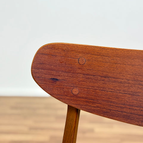 Set of 4 dining chairs in teak and beech, 1960s, Denmark - Beyo Vintage