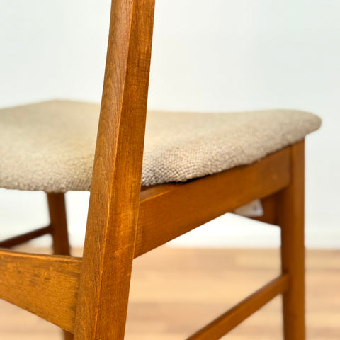 Set of 4 dining chairs in teak and beech, by SAX, 1950s-60s, Denmark