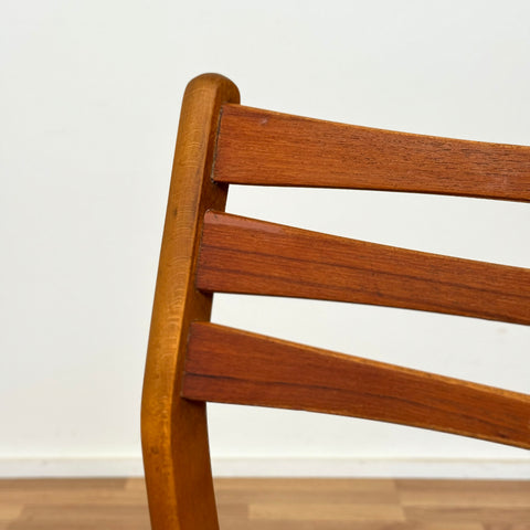 Set of 4 dining chairs in teak and beech, by SAX, 1950s-60s, Denmark