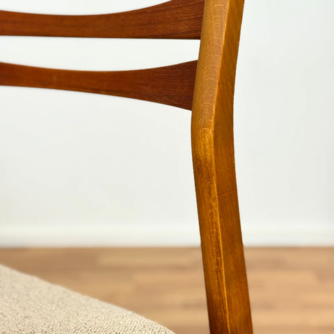 Set of 4 dining chairs in teak and beech, by SAX, 1950s-60s, Denmark
