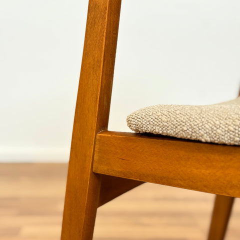 Set of 4 dining chairs in teak and beech, by SAX, 1950s-60s, Denmark