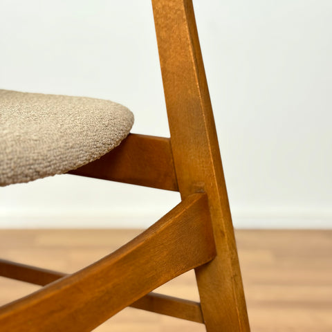 Set of 4 dining chairs in teak and beech, by SAX, 1950s-60s, Denmark