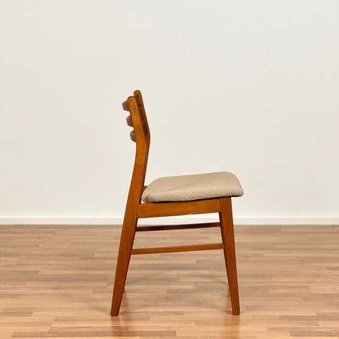 Set of 4 dining chairs in teak and beech, by SAX, 1950s-60s, Denmark