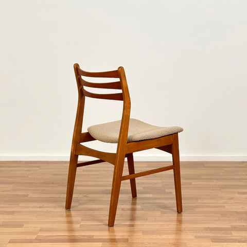 Set of 4 dining chairs in teak and beech, by SAX, 1950s-60s, Denmark