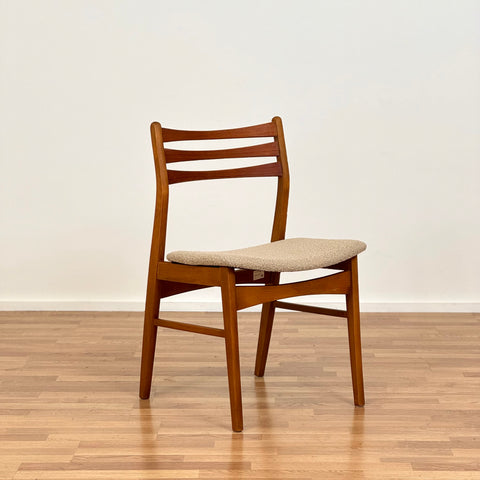 Set of 4 dining chairs in teak and beech, by SAX, 1950s-60s, Denmark