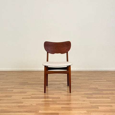 Set of 4 dining chairs in teak and oak, 1950s-60s, Denmark - Beyo Vintage