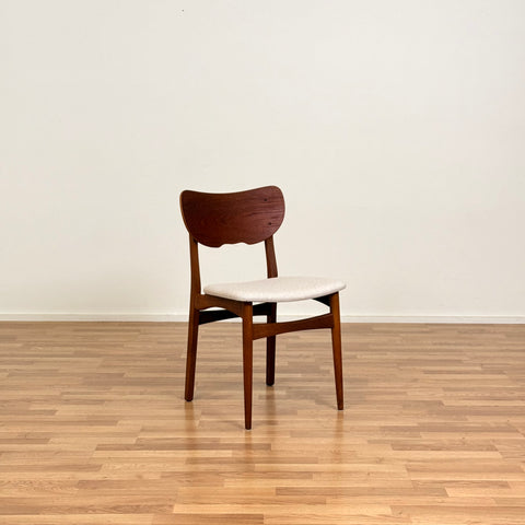 Set of 4 dining chairs in teak and oak, 1950s-60s, Denmark - Beyo Vintage