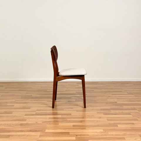 Set of 4 dining chairs in teak and oak, 1950s-60s, Denmark - Beyo Vintage