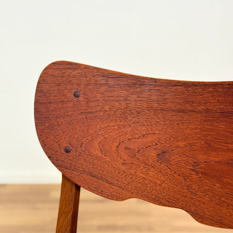 Set of 4 dining chairs in teak and oak, 1950s-60s, Denmark - Beyo Vintage