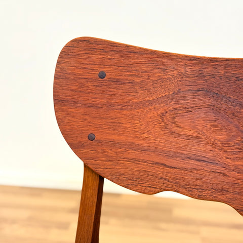 Set of 4 dining chairs in teak and oak, 1950s-60s, Denmark - Beyo Vintage