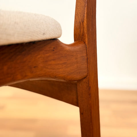 Set of 4 dining chairs in teak and oak, 1950s-60s, Denmark - Beyo Vintage