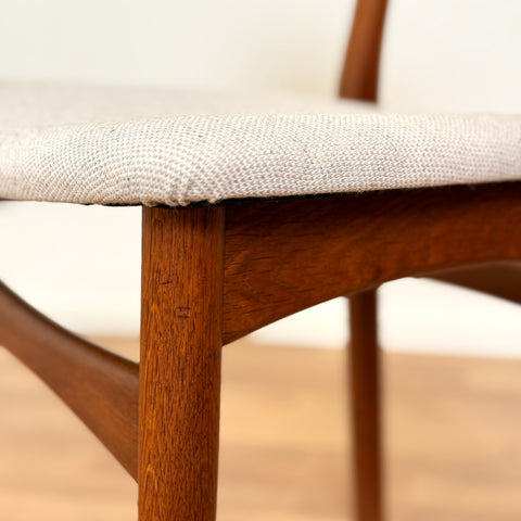 Set of 4 dining chairs in teak and oak, 1950s-60s, Denmark - Beyo Vintage