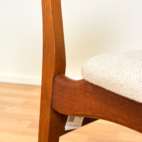 Set of 4 dining chairs in teak and oak, 1950s-60s, Denmark - Beyo Vintage