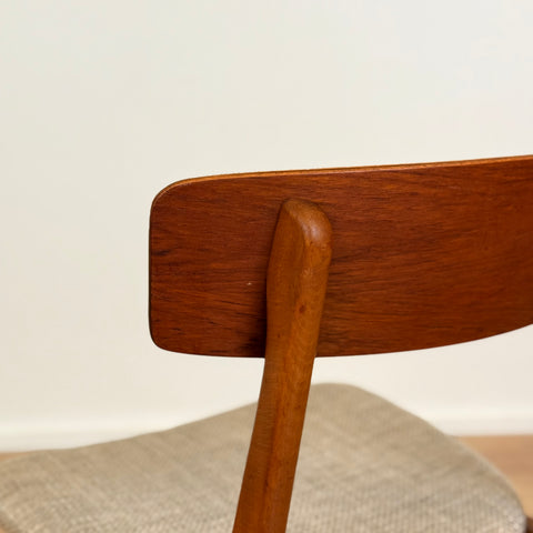 Set of 4 dining chairs in teak & beech, by Farstrup, 1950s-60s, Denmark
