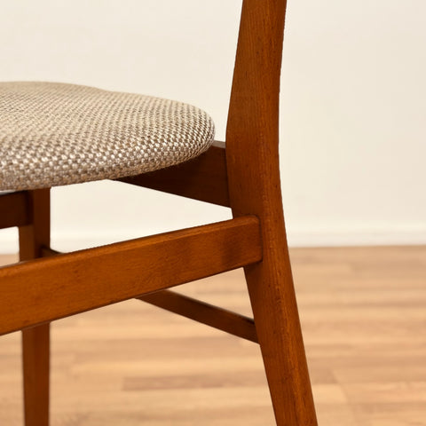 Set of 4 dining chairs in teak & beech, by Farstrup, 1950s-60s, Denmark