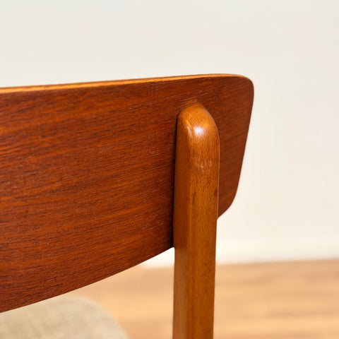 Set of 4 dining chairs in teak & beech, by Farstrup, 1950s-60s, Denmark