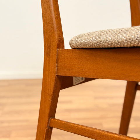 Set of 4 dining chairs in teak & beech, by Farstrup, 1950s-60s, Denmark