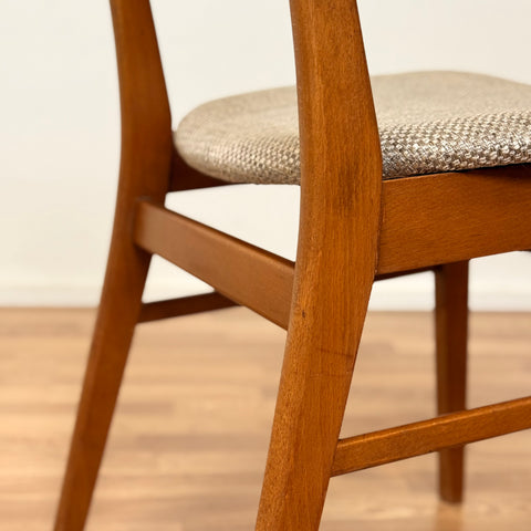 Set of 4 dining chairs in teak & beech, by Farstrup, 1950s-60s, Denmark