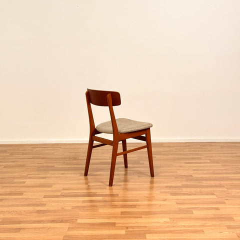Set of 4 dining chairs in teak & beech, by Farstrup, 1950s-60s, Denmark