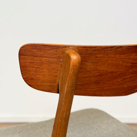 PRICE Set of 4 dining chairs in teak & beech by Findahl, 1950s-60s, Denmark - Beyo Vintage