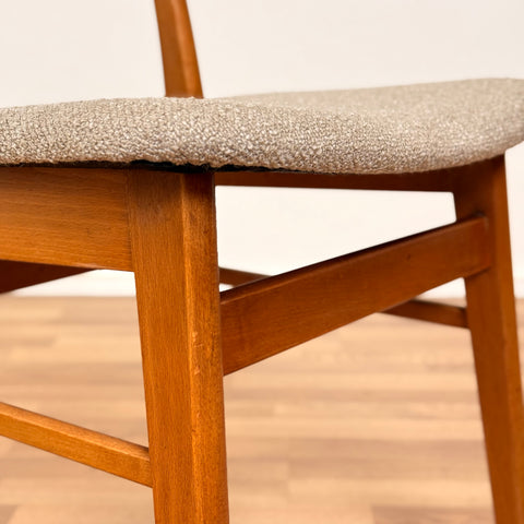 PRICE Set of 4 dining chairs in teak & beech by Findahl, 1950s-60s, Denmark - Beyo Vintage