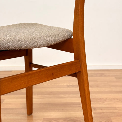 PRICE Set of 4 dining chairs in teak & beech by Findahl, 1950s-60s, Denmark - Beyo Vintage