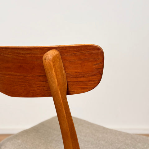 PRICE Set of 4 dining chairs in teak & beech by Findahl, 1950s-60s, Denmark - Beyo Vintage