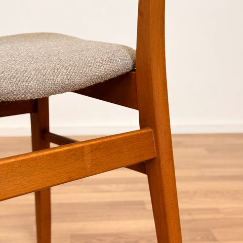 PRICE Set of 4 dining chairs in teak & beech by Findahl, 1950s-60s, Denmark - Beyo Vintage