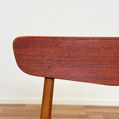 PRICE Set of 4 dining chairs in teak & beech by Findahl, 1950s-60s, Denmark - Beyo Vintage