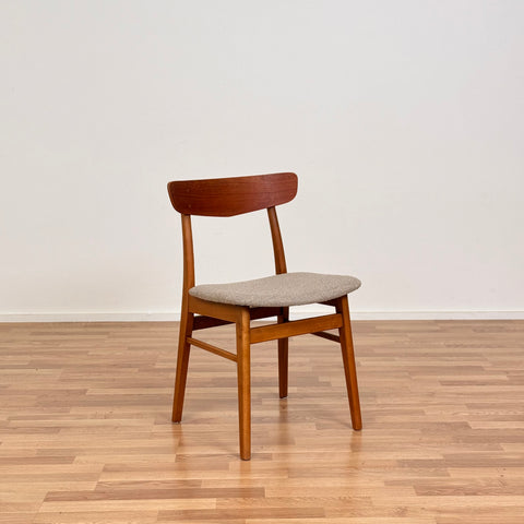 PRICE Set of 4 dining chairs in teak & beech by Findahl, 1950s-60s, Denmark - Beyo Vintage