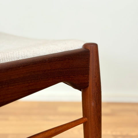 Set of 4 dining chairs in teak by Ærthøj Jensen & Mølholm, 1950s-60s, Denmark