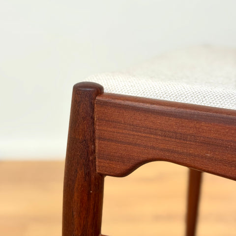 Set of 4 dining chairs in teak by Ærthøj Jensen & Mølholm, 1950s-60s, Denmark