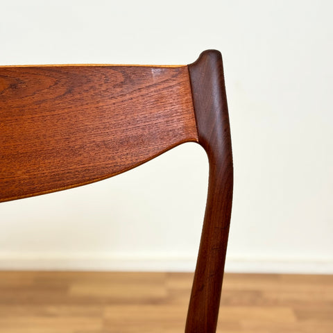 Set of 4 dining chairs in teak by Ærthøj Jensen & Mølholm, 1950s-60s, Denmark