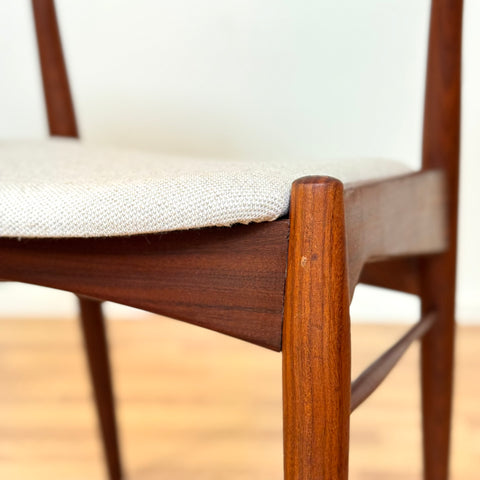 Set of 4 dining chairs in teak by Ærthøj Jensen & Mølholm, 1950s-60s, Denmark