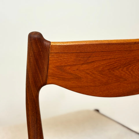 Set of 4 dining chairs in teak by Ærthøj Jensen & Mølholm, 1950s-60s, Denmark