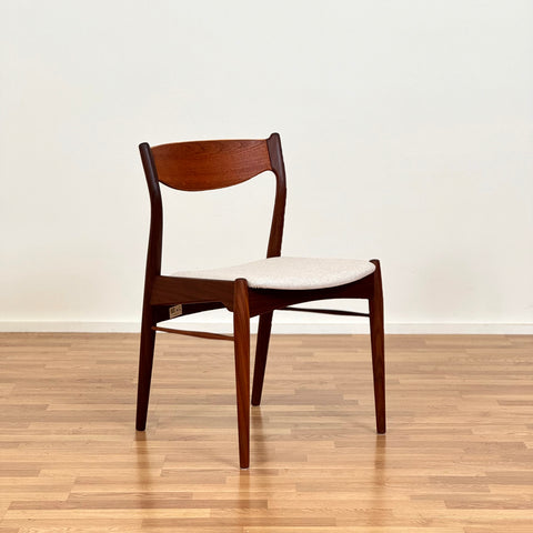 Set of 4 dining chairs in teak by Ærthøj Jensen & Mølholm, 1950s-60s, Denmark