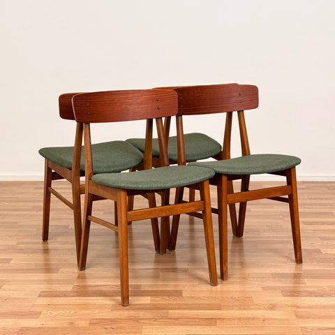 PRICE Set of 4 dining chairs in teak by Findahl, 1950s-60s, Denmark - Beyo Vintage