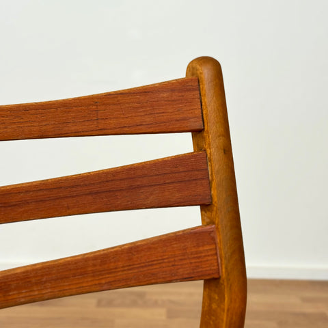 Set of 4 dining chairs in teak and beech, by SAX, 1950s-60s, Denmark