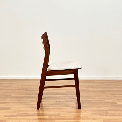 Set of 4 dining chairs in walnut & beech, 1950s-60s, Denmark