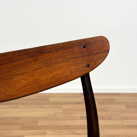 Set of 4 dining chairs made in dark wood, 1950s-60s, Denmark - Beyo Vintage