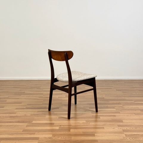 Set of 4 dining chairs made in dark wood, 1950s-60s, Denmark - Beyo Vintage