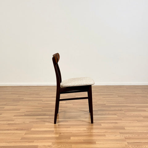 Set of 4 dining chairs made in dark wood, 1950s-60s, Denmark - Beyo Vintage
