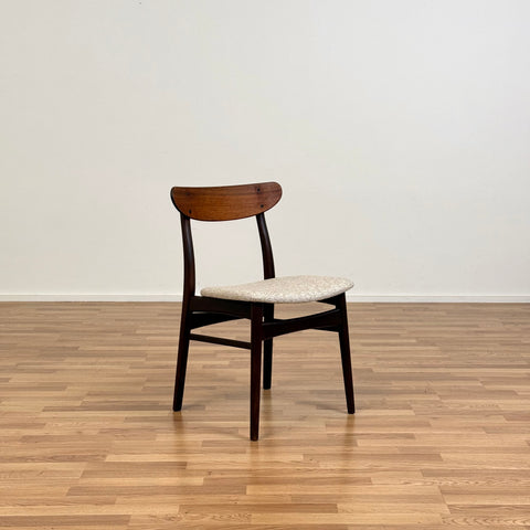 Set of 4 dining chairs made in dark wood, 1950s-60s, Denmark - Beyo Vintage