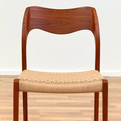 Set of 4 NIELS O. MØLLER , model '71', in teak, 1950s-60s, Sweden - Beyo Vintage
